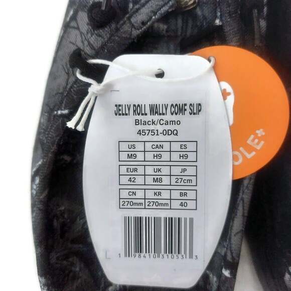 Hey Dude Wally Jelly Roll Realtree Edge Camo Mens Size 9 Black Slip On Loafers main image 4